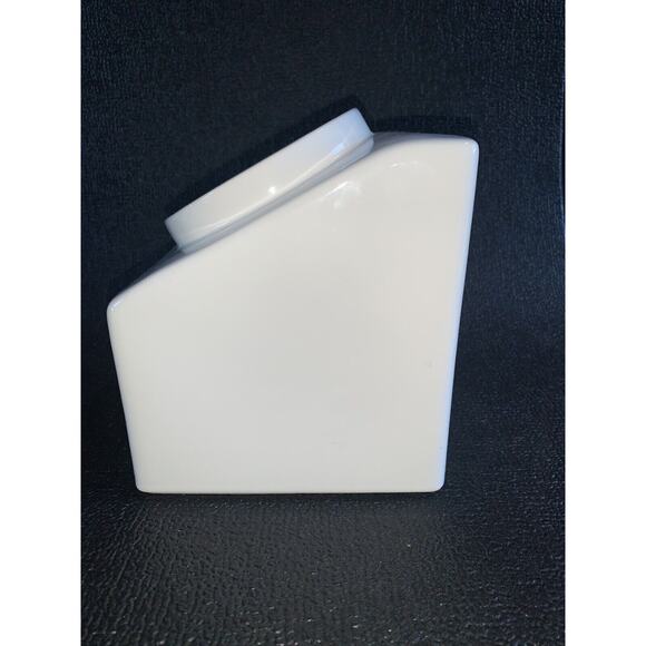 Hyalyn White Ceramic Canister w/ Lid Fruit Motif Wood 199S Vintage MCM - Picture 5 of 16